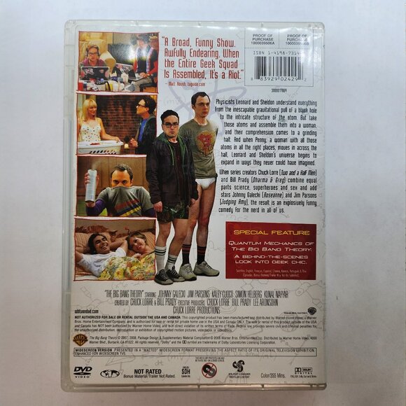 The Big Bang Theory Full Season 1 Set DVD - Picture 3 of 6